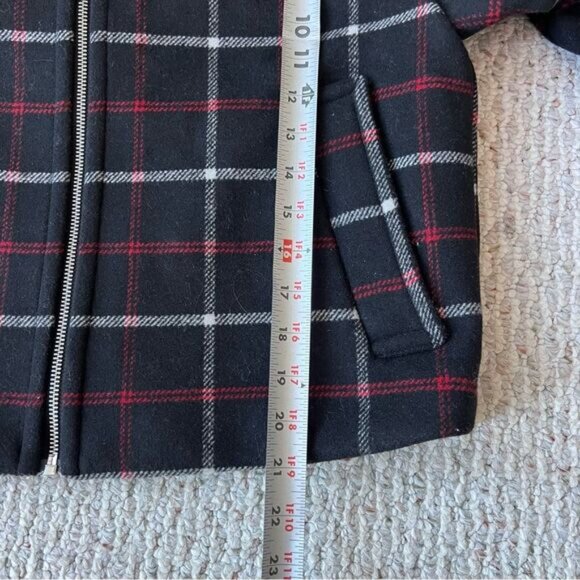 Abercrombie & Fitch NWOT Plaid Zip Up Wool Blend Jacket - Picture 9 of 11